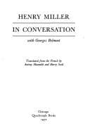 Tapa de Henry Miller in conversation with Georges Belmont