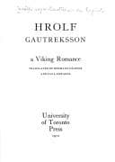 Tapa de Hrolf Gautreksson, a Viking romance