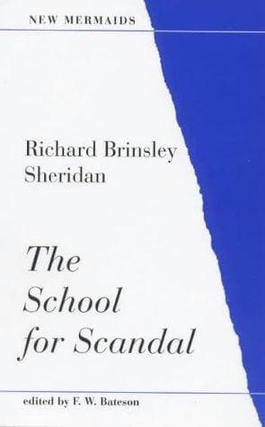 Tapa de School for Scandal