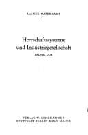Tapa de Herrschaftssysteme und Industriegesellschaft; BRD und DDR