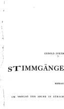 Tapa de Stimmgänge
