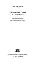 Tapa de Das moderne Drama in Deutschland