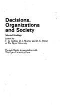 Tapa de Decisions, organizations and society