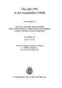 Tapa de Das Jahr 1941 in der europäischen Politik
