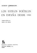 Tapa de Los estilos poéticos en España desde 1900