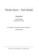 Tapa de Theodor Storm--Erich Schmidt: Briefwechsel