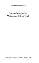 Tapa de Nationalsozialistische Volkstumspolitik im Elsass