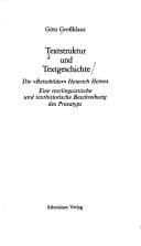 Tapa de Textstruktur und Textgeschichte