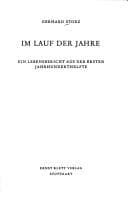Tapa de Im Lauf der Jahre
