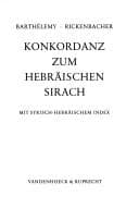 Tapa de Konkordanz zum hebräischen Sirach