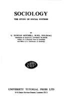 Tapa de Sociology: the study of social systems