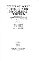 Tapa de Effect of acute ischaemia on myocardial function