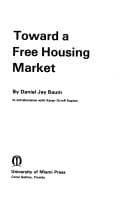 Tapa de Toward a free housing market