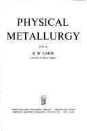 Tapa de Physical metallurgy