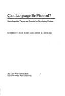 Tapa de Can language be planned?