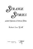 Tapa de Strange stories and other explorations in Victorian fiction