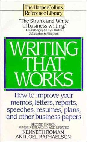 Tapa de Writing That Works