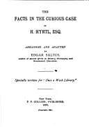 Tapa de The facts in the curious case of H. Hyrtl, Esq