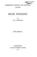 Tapa de Book indexing