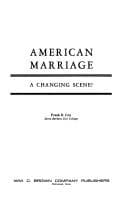 Tapa de American marriage: a changing scene?