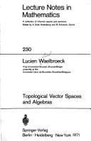 Tapa de Topological vector spaces and algebras
