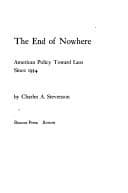 Tapa de The end of nowhere