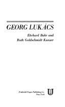 Tapa de Georg Lukács