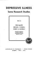Tapa de Depressive illness; some research studies
