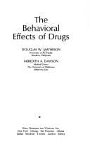 Tapa de The behavioral effects of drugs