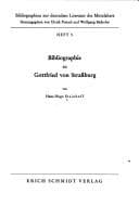 Tapa de Bibliographie zu Gottfried von Strassburg