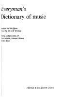 Tapa de Everyman's dictionary of music
