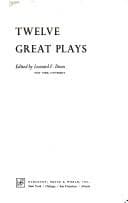 Tapa de Twelve great plays