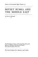Tapa de Soviet Russia and the Middle East. --