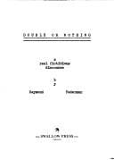 Tapa de Double or Nothing Novel