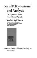 Tapa de Social policy research and analysis