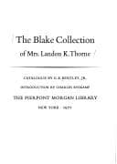 Tapa de The Blake collection of Mrs. Landon K. Thorne