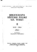 Tapa de Bibliografia historii Polski xix wieku