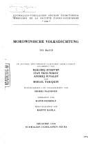 Tapa de Mordwinische Volksdichtung