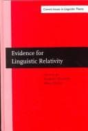 Tapa de Evidence for linguistic relativity