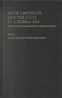 Tapa de Cause lawyering and the state in a global era
