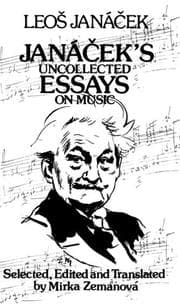 Tapa de Janacek's Uncollected Essays on Music