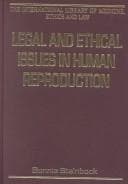Tapa de Legal and ethical issues in human reproduction