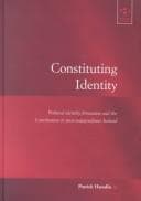 Tapa de Constituting identity