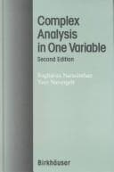 Tapa de Complex analysis in one variable