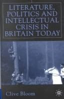 Tapa de Literature, politics, and intellectual crisis in Britain today