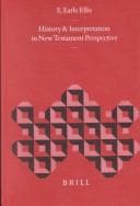 Tapa de History and interpretation in New Testament perspective