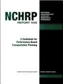 Tapa de A guidebook for performance-based transportation planning