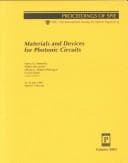 Tapa de Materials and devices for photonic circuits