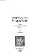 Tapa de Poétiques d'Aubigné
