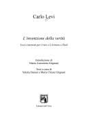 Tapa de L' invenzione della verità
